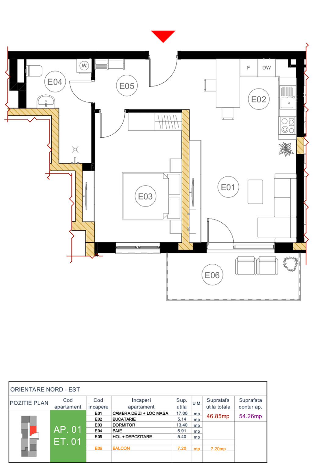 Plan apartament 01