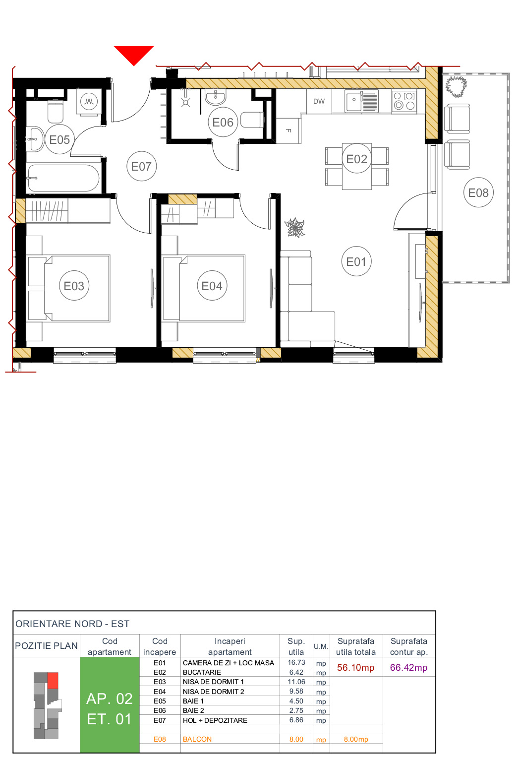 Floor plan — apartment 02