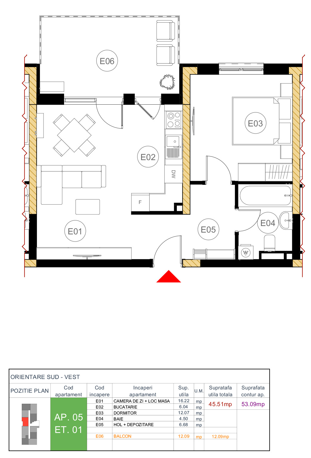 Plan apartament 05