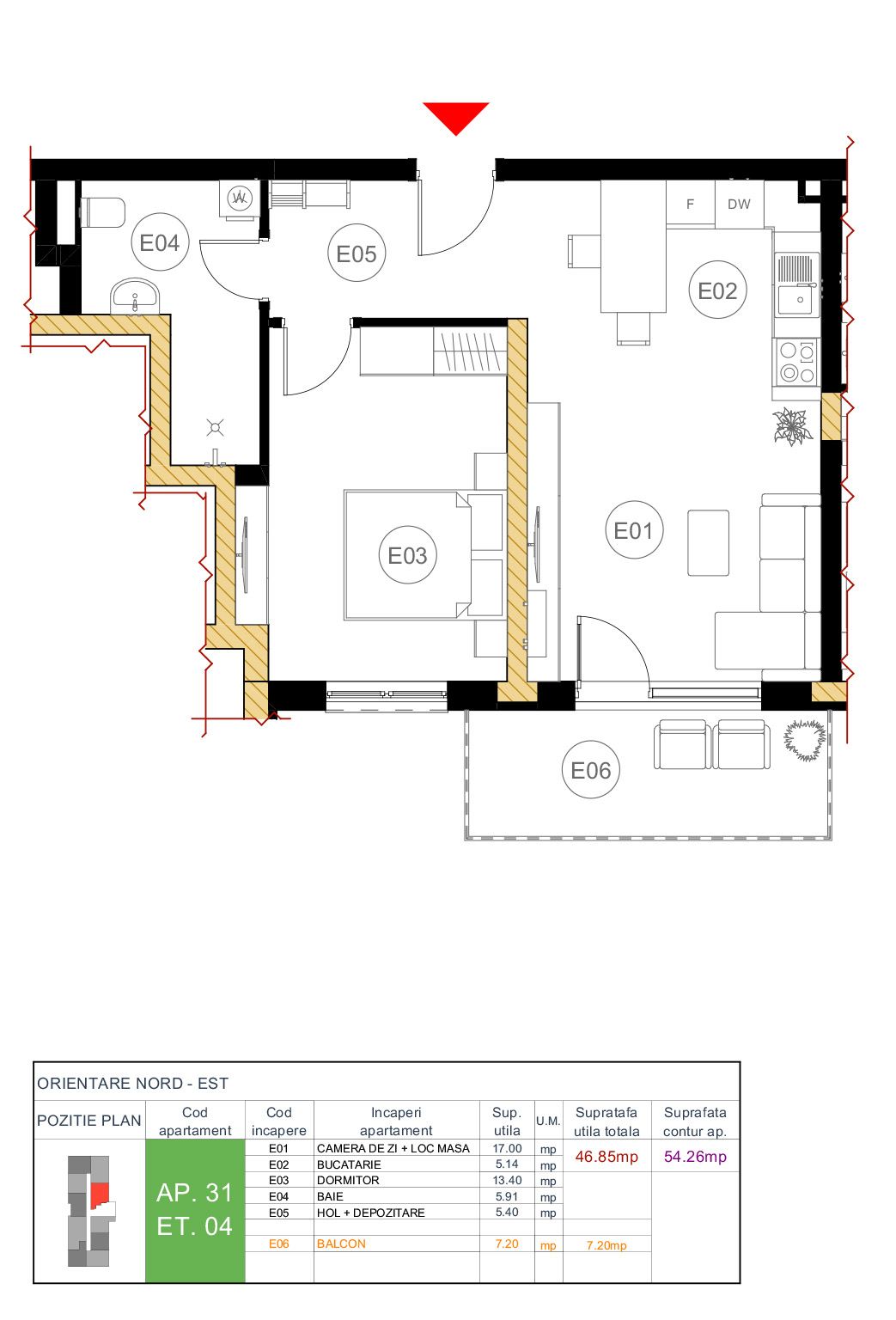 Plan apartament 41