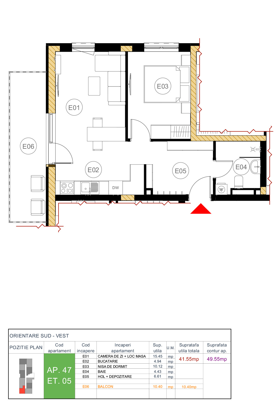 Floor plan — apartment 47