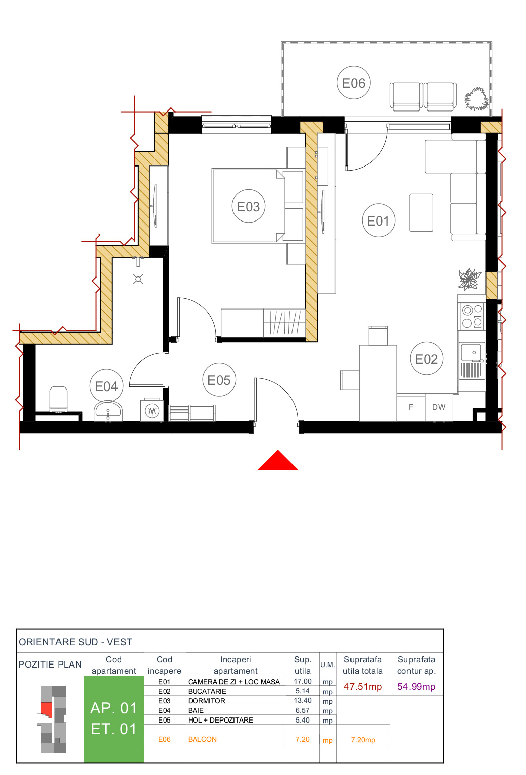 Floor plan — apartment 01