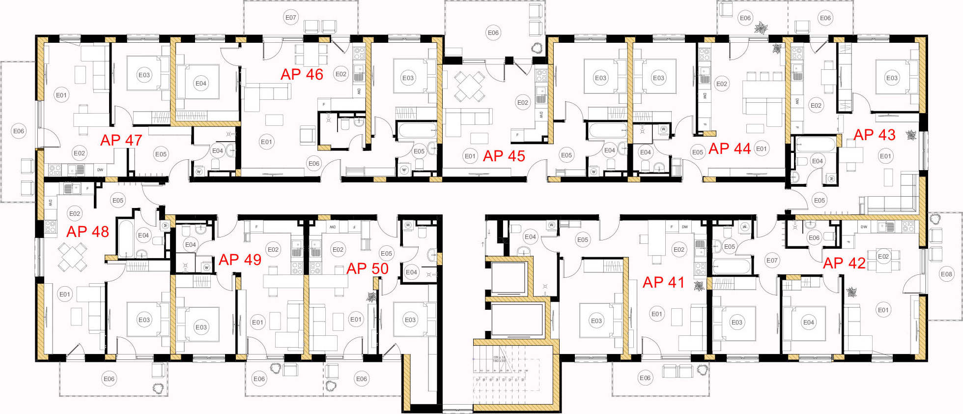 Plan etaj 5 — Bloc C1