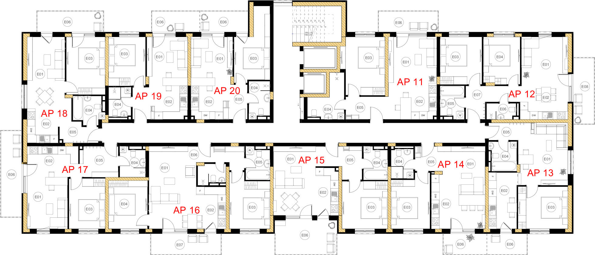 Plan etaj 2 — Bloc C2